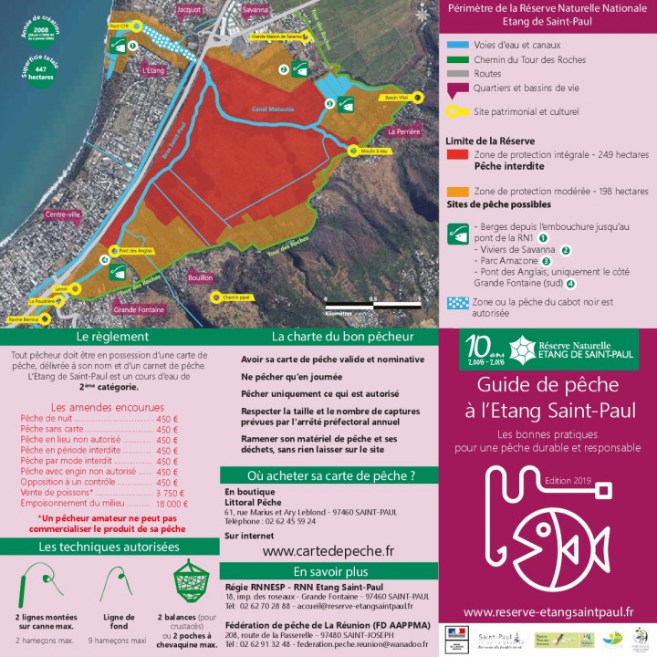 Guide pêche 2019 à l'Etang Saint-Paul